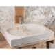 Traverten Deep Oval Mermer Lavabo